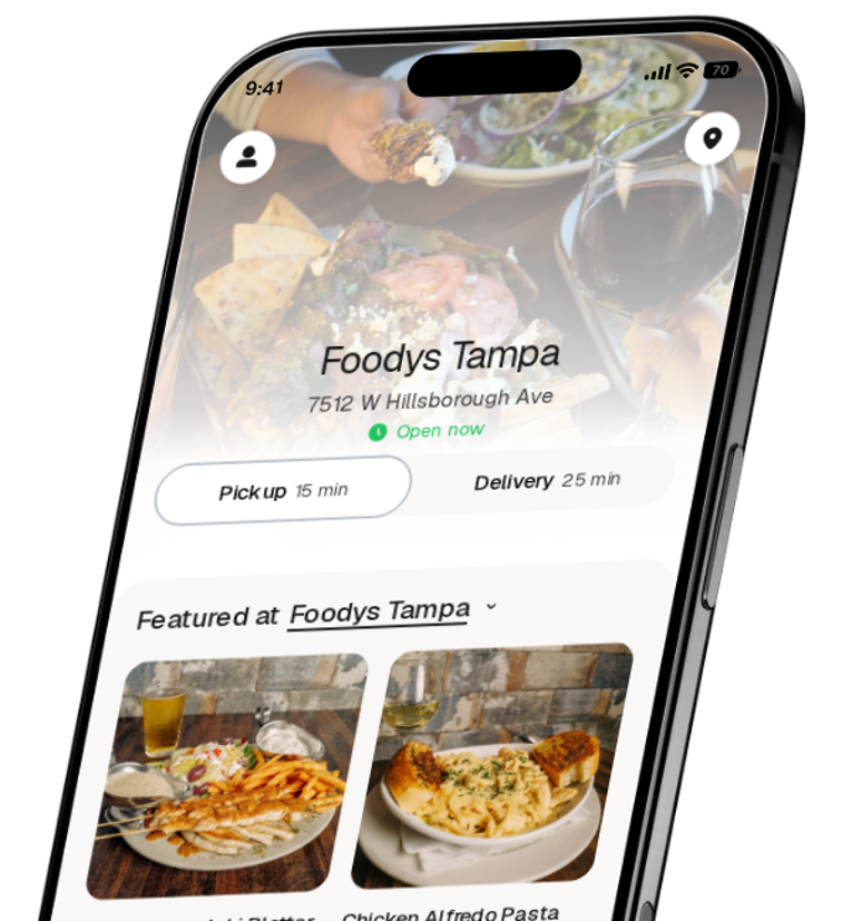 Foodys Tampa app preview