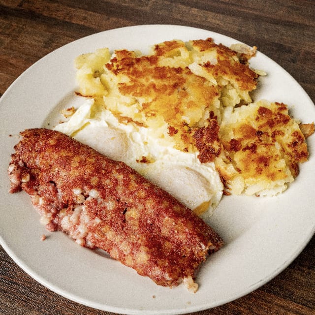 2 Eggs Any Style with Corned Beef Hash.