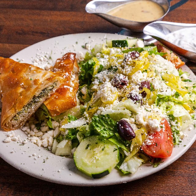 Spanakopita (Spinach Pie) Platter.