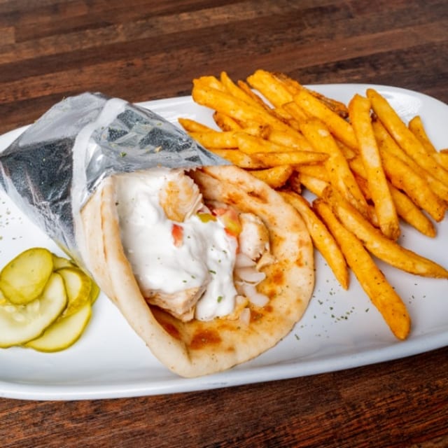 Chicken Gyro Sandwich.
