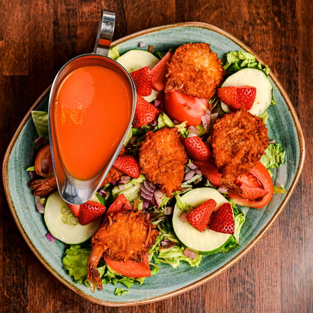Coconut Shrimp Salad.